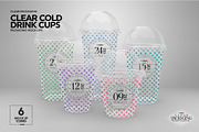 Clear Cold Drink Cups Mockup, a Cups & Container Mockup by INCDesign (Thumbnail 6 of 20)