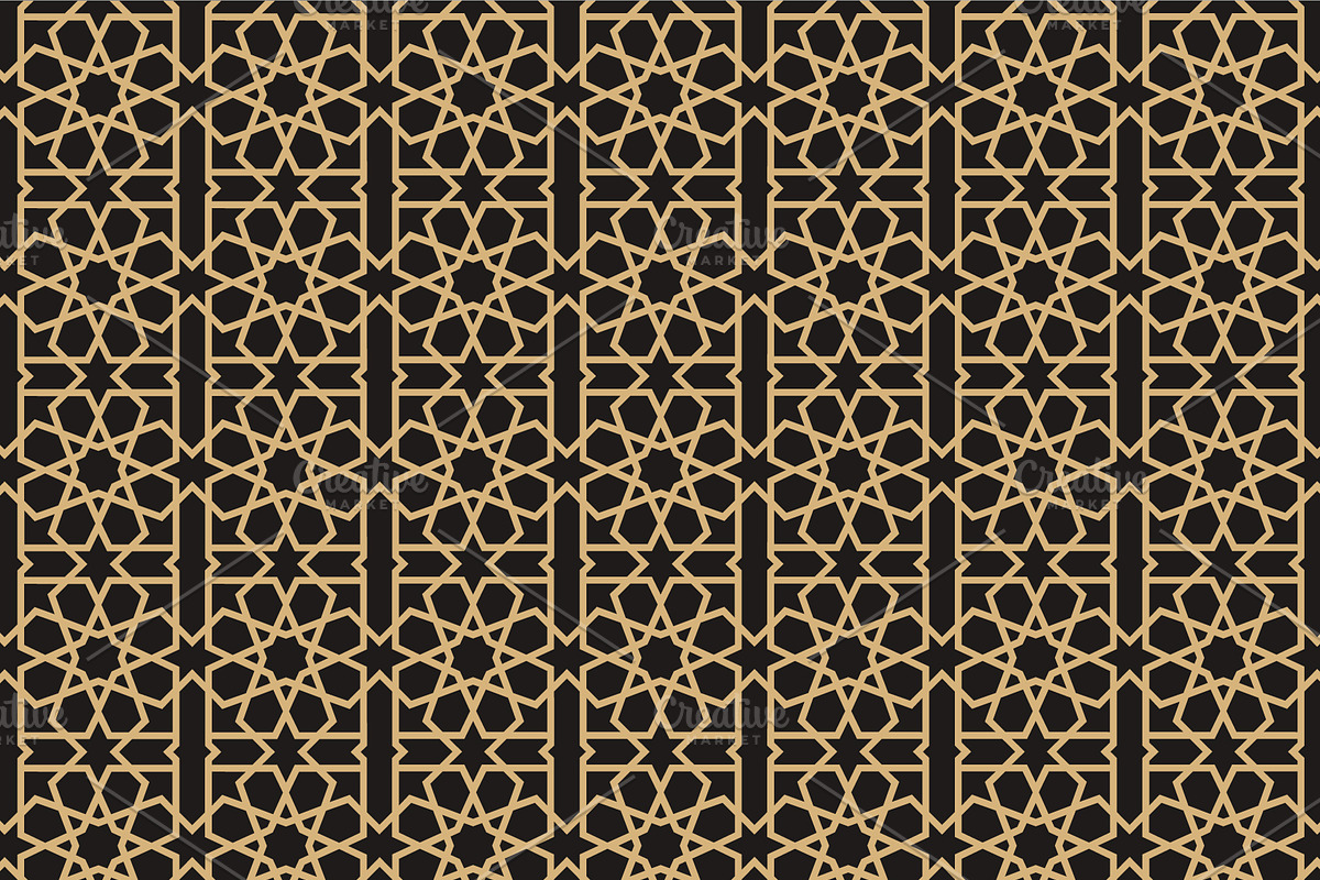 7 Moroccan Islamic Patterns, a Pattern Graphic by Soufone (Photo 6 of 8)