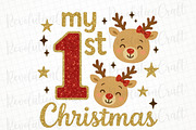 My First Christmas, Girly Christmas, an Illustration by OK Design (Thumbnail 1 of 4)