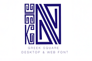 Chinoiserie Greek Monogram Font, a Font by HERRINGTON DESIGN (Thumbnail 2 of 4)