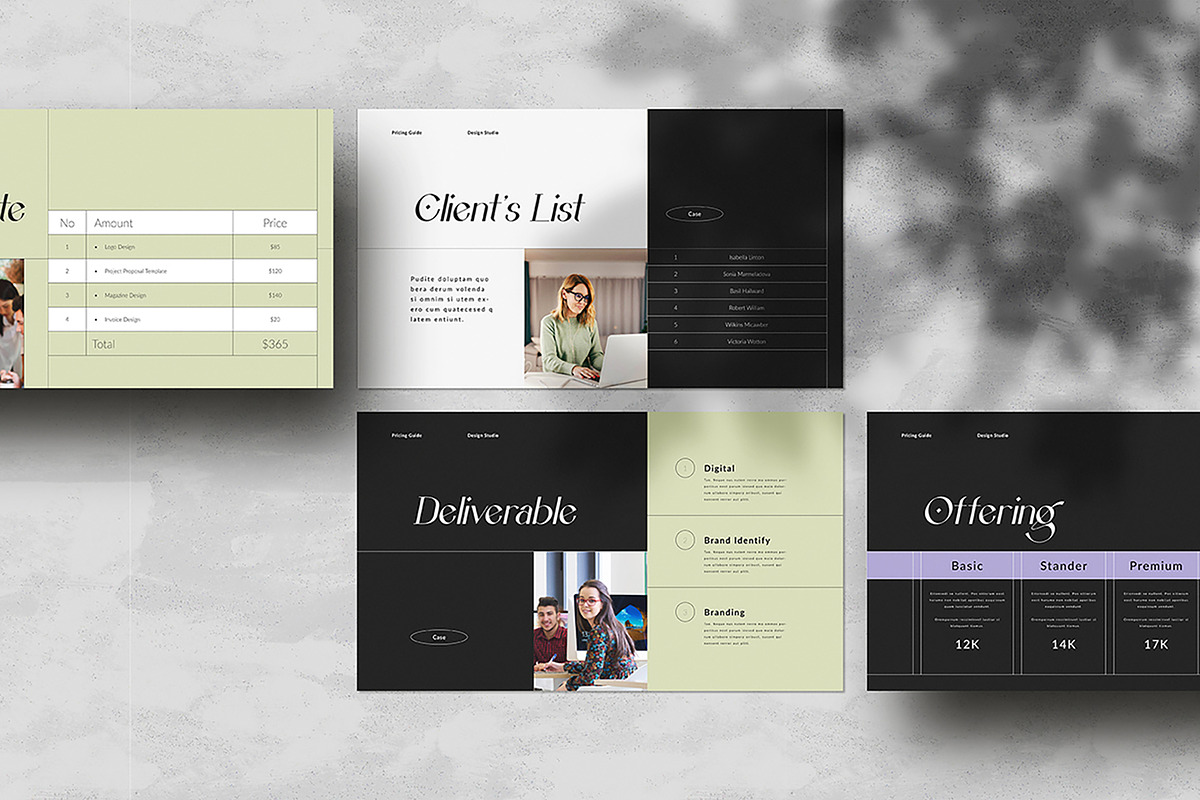 Pricing Guide Template, a Presentation Template by White Graphic (Photo 10 of 13)