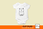 Black & White Cat Bundle 6 Designs, an Illustration by LaserCutano (Thumbnail 4 of 7)