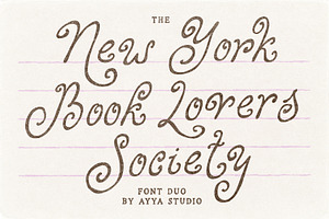 Handwritten Vintage Curly Font Duo