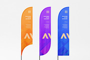 Customizable Feather Flag Mockup, an Advertising Mockup by zpackcreative (Thumbnail 1 of 4)