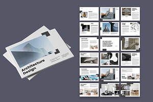 White Modern Architecture Brochure, a Brochure Template by UICreative
