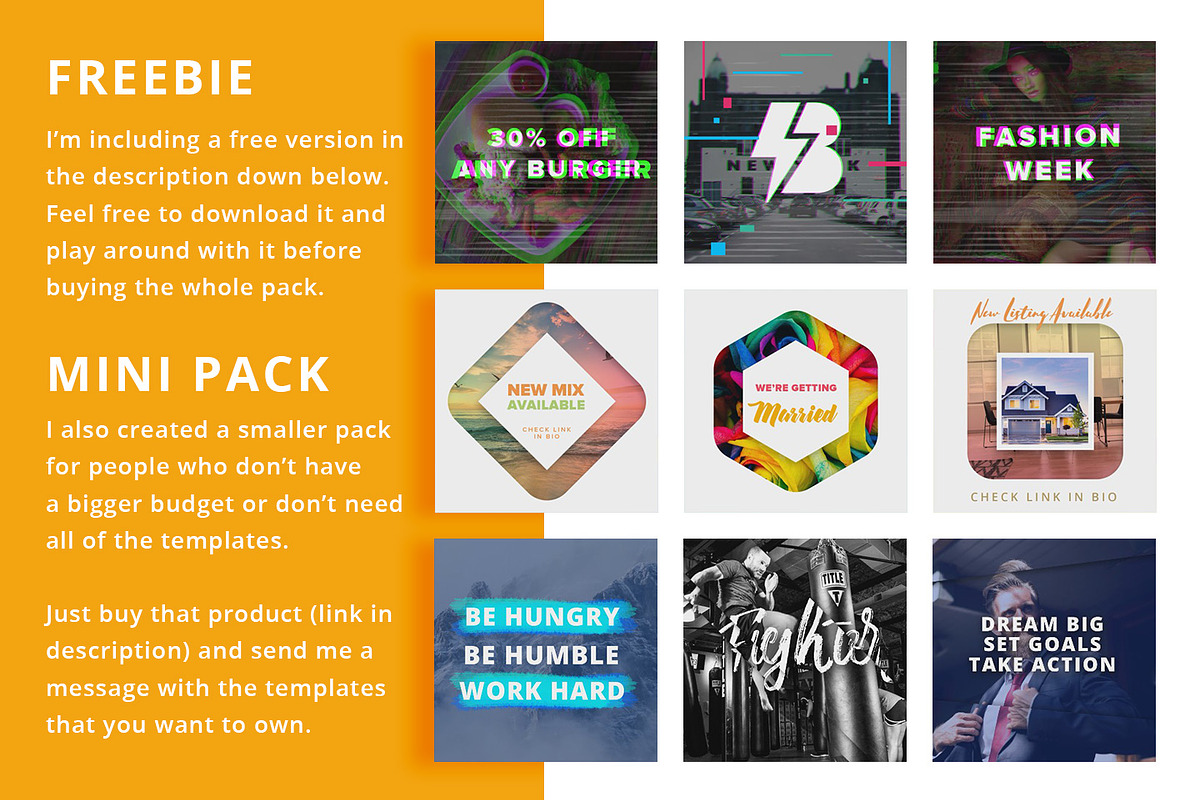Instagram Video Photoshop Templates, a Social Media Template by Brandspark (Photo 5 of 10)