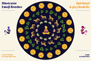 Spiritual, Psychedelic Emoji Brushes, a Brush Add-On by kloroform (Thumbnail 1 of 10)