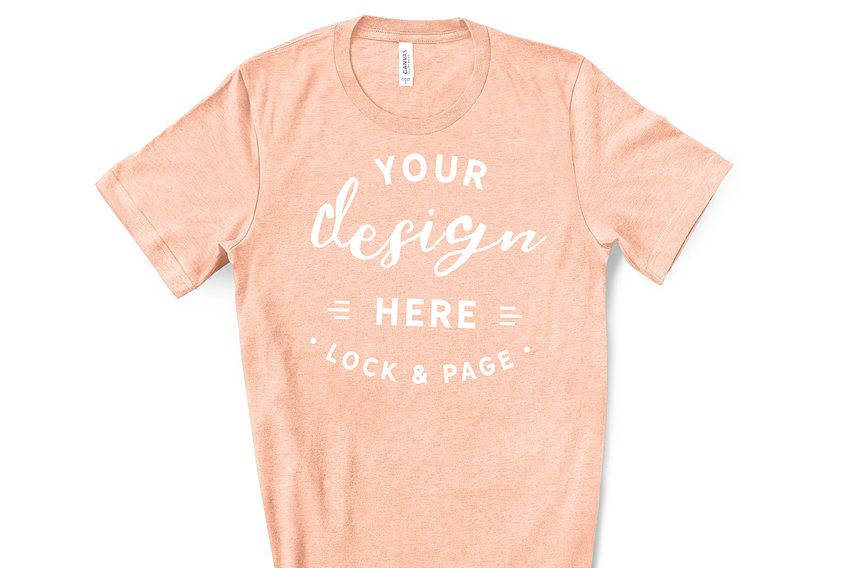Male Bella Canvas 3001 Mockup Bundle, a Shirt Mockup by lock and page (Photo 38 of 60)