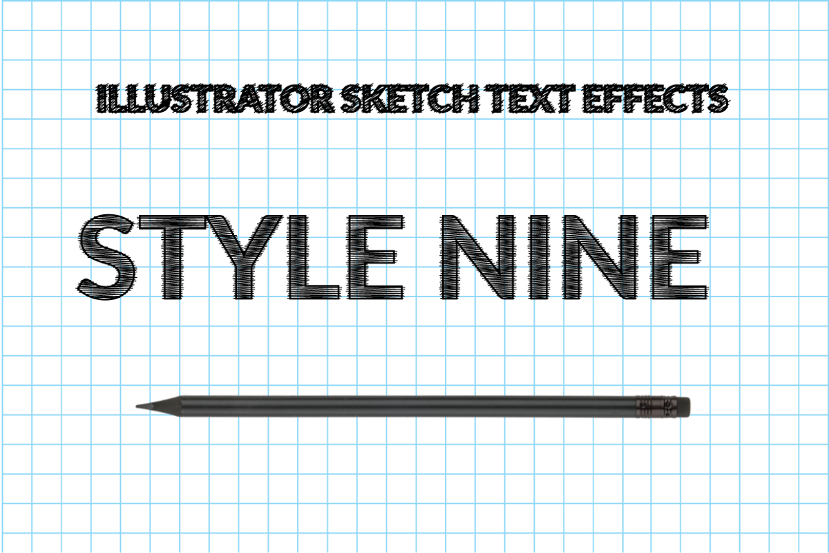 Illustrator Sketch Text Effects, a Layer Style Add-On by Carlos Fernando (Photo 14 of 15)