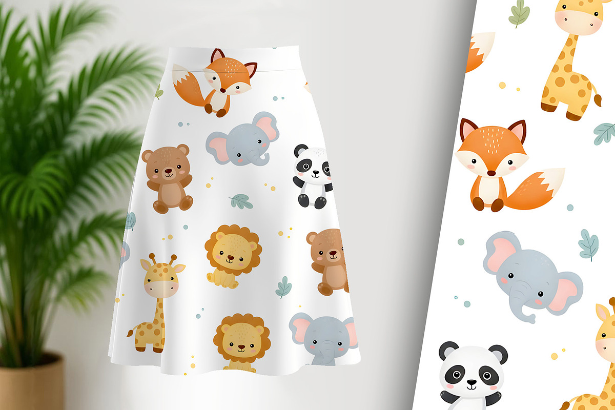 Cute Children's Animal Print, a Pattern Graphic by Sharon Schwalbe (Photo 3 of 6)