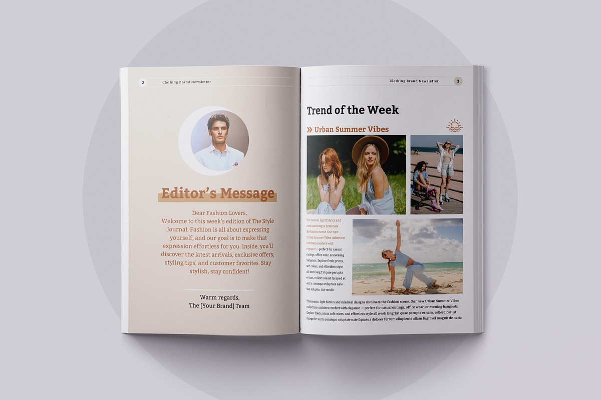 Clothing Newsletter | Canva, a Brochure Template by ArtisticLand (Photo 4 of 10)