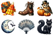 VIntage Hallloween Stickers Bundle, a Seasonal Illustration by DreamArtGraphic (Thumbnail 5 of 5)