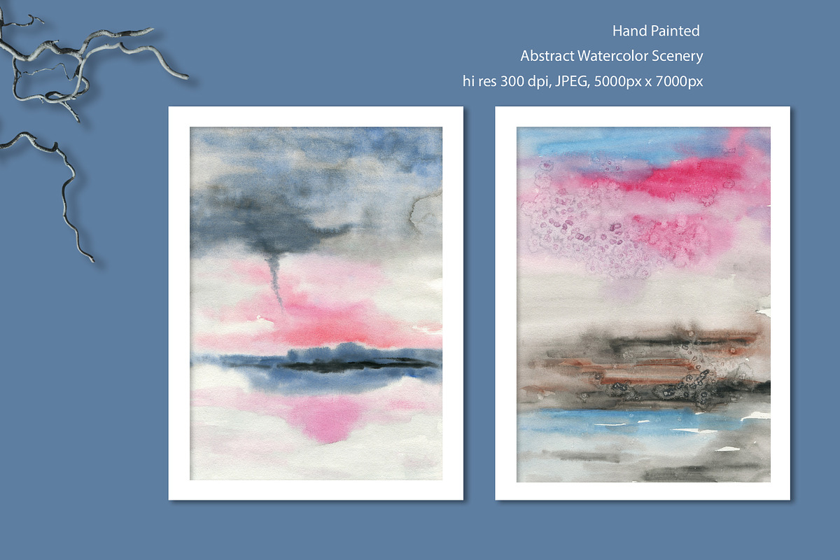 Intangible Scenery - watercolor art, a Background Graphic by Marmoris.Arts (Photo 29 of 34)