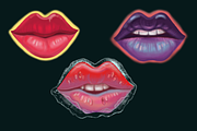 Flirty Valentine Clipart PNG Set, a Decorative Illustration by FaliushViktoriaArtist (Thumbnail 3 of 8)