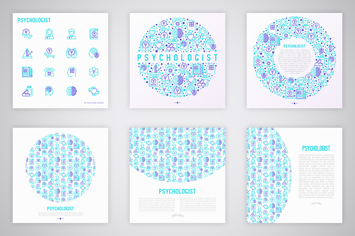 Psychologist Icons Set | Concept, an Outline Icon by Alex Blogoodf (Photo 4 of 11)