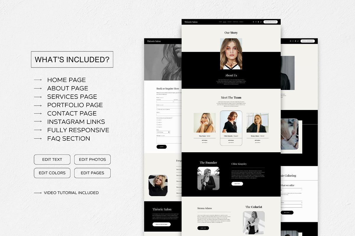 Squarespace 7.1 Template: Théorie, a Squarespace Template by Deb Creative Studio (Photo 5 of 9)