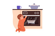 Kids in danger set. Safety concept, a Person Illustration by Good Studio (Thumbnail 9 of 12)
