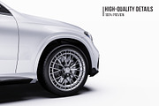 2027 Sport SUV Mockup Set, an Advertising Mockup by Halal Graphic Studio (Thumbnail 4 of 12)