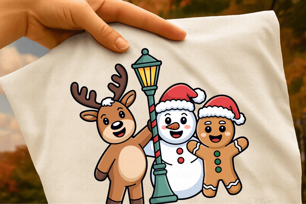 Cute Christmas Friends PNG Bundle, a Graphic by Cut File (Photo 4 of 5)