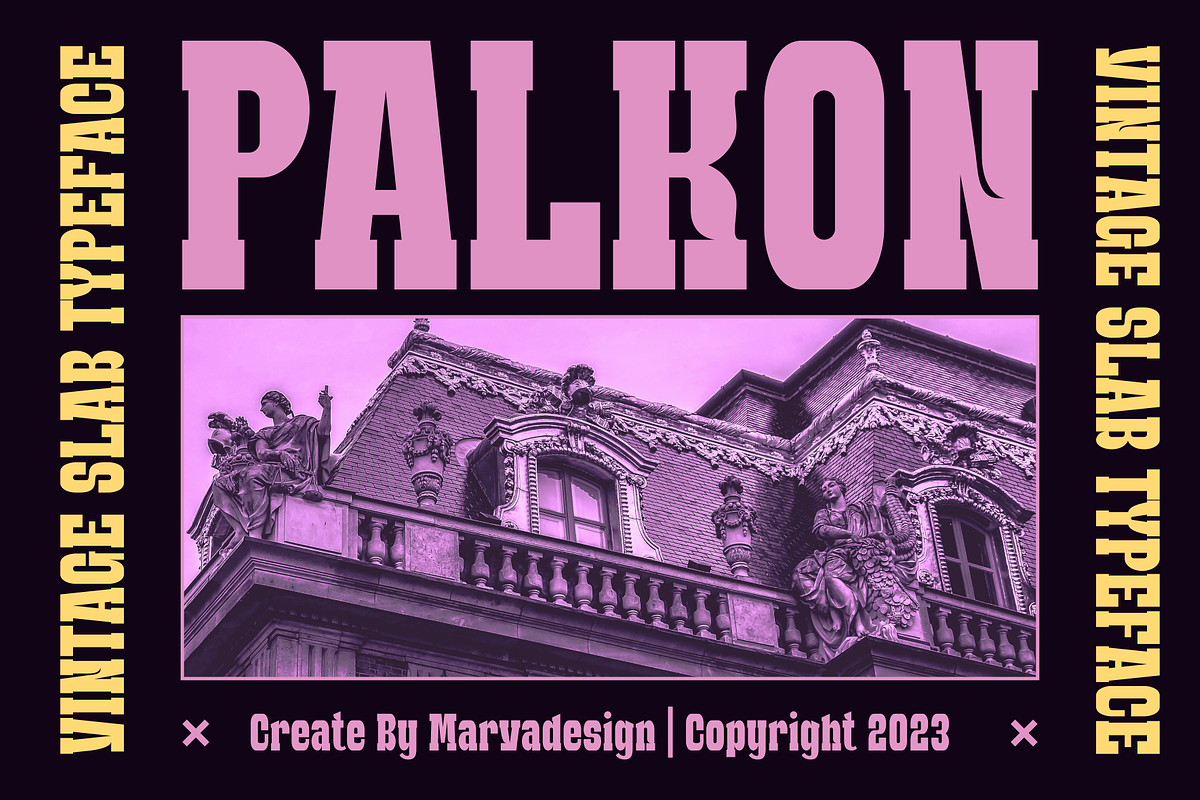 Palkon - Classic Slab Font, a Slab Serif Font by Marvadesign (Photo 1 of 7)