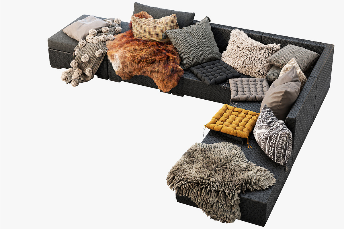 Brown Jordan 4M outdoor wicker sofa, a Furniture 3D Model by 3dmitruk (Photo 12 of 27)