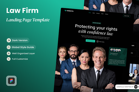 Verdicta - Law Firm Landing Pages preview 5