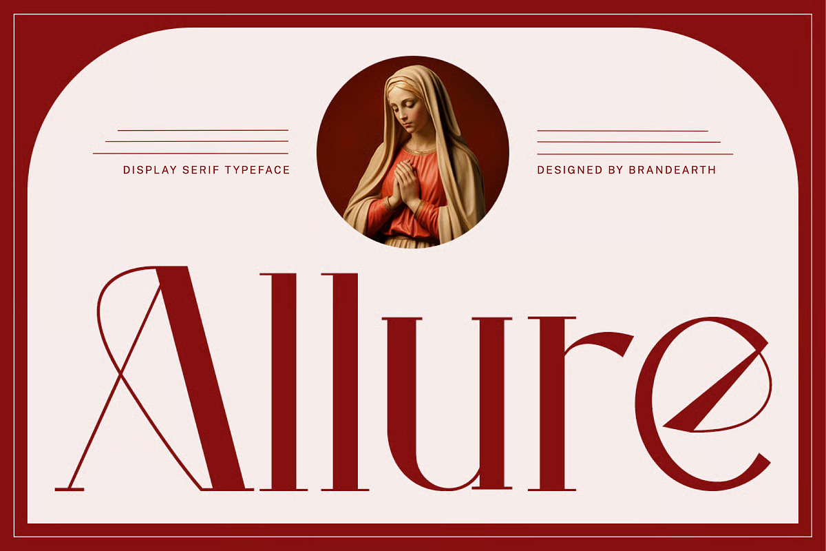 Allure – Elegant Display Serif, a Serif Font by Brand Earth (Photo 1 of 8)