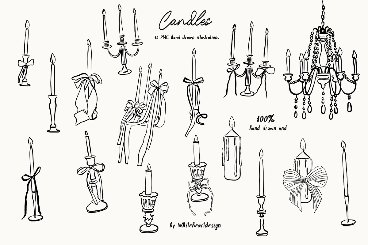 Hand Drawn Wedding Illustrations 300, an Object Graphic by whiteheartdesign (Photo 7 of 24)