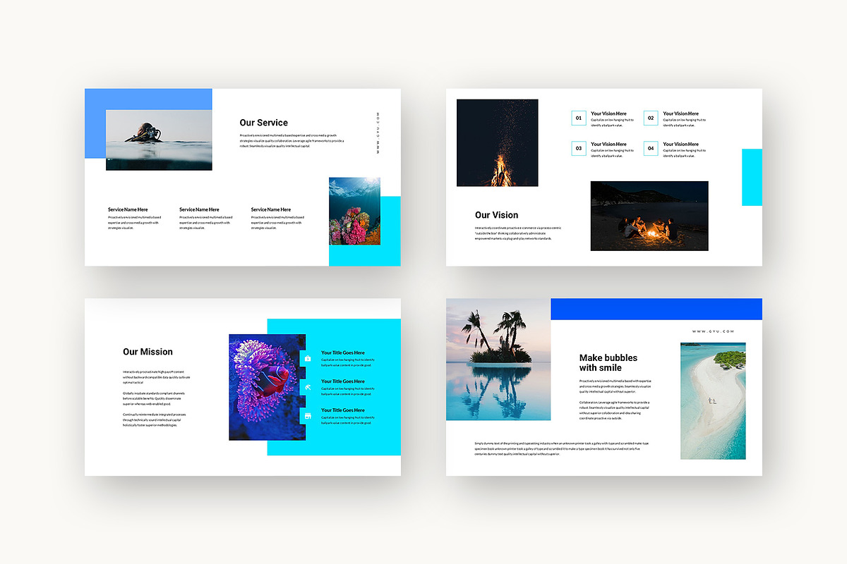 Gyu : Dive Travel Powerpoint preview 7