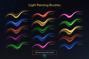 Light Painting Photoshop Brushes, a Brush Add-On by Andrew Skoch Design (Thumbnail 2 of 11)