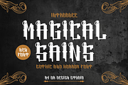 Magical Sains - Blackletter Font, a Blackletter Font by QR Design Studio (Thumbnail 1 of 7)