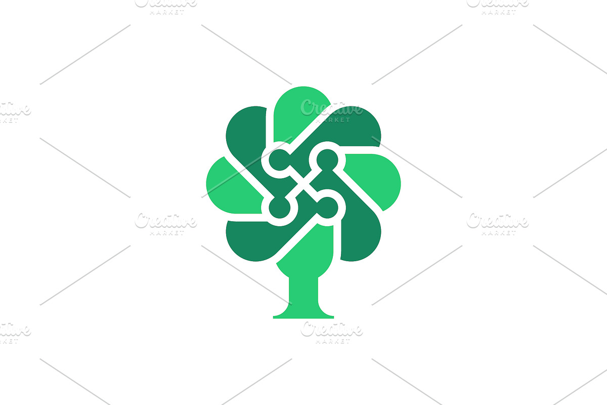 modern tree community people logo, a Branding & Logo Template by Rasagama Studio