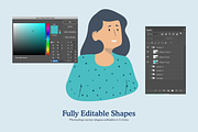 Female Character Generator, a Person Illustration by Craftrick (Thumbnail 3 of 7)