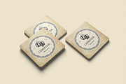Coasters Square mockup, a Product Mockup by Twins_studio926 (Thumbnail 4 of 5)