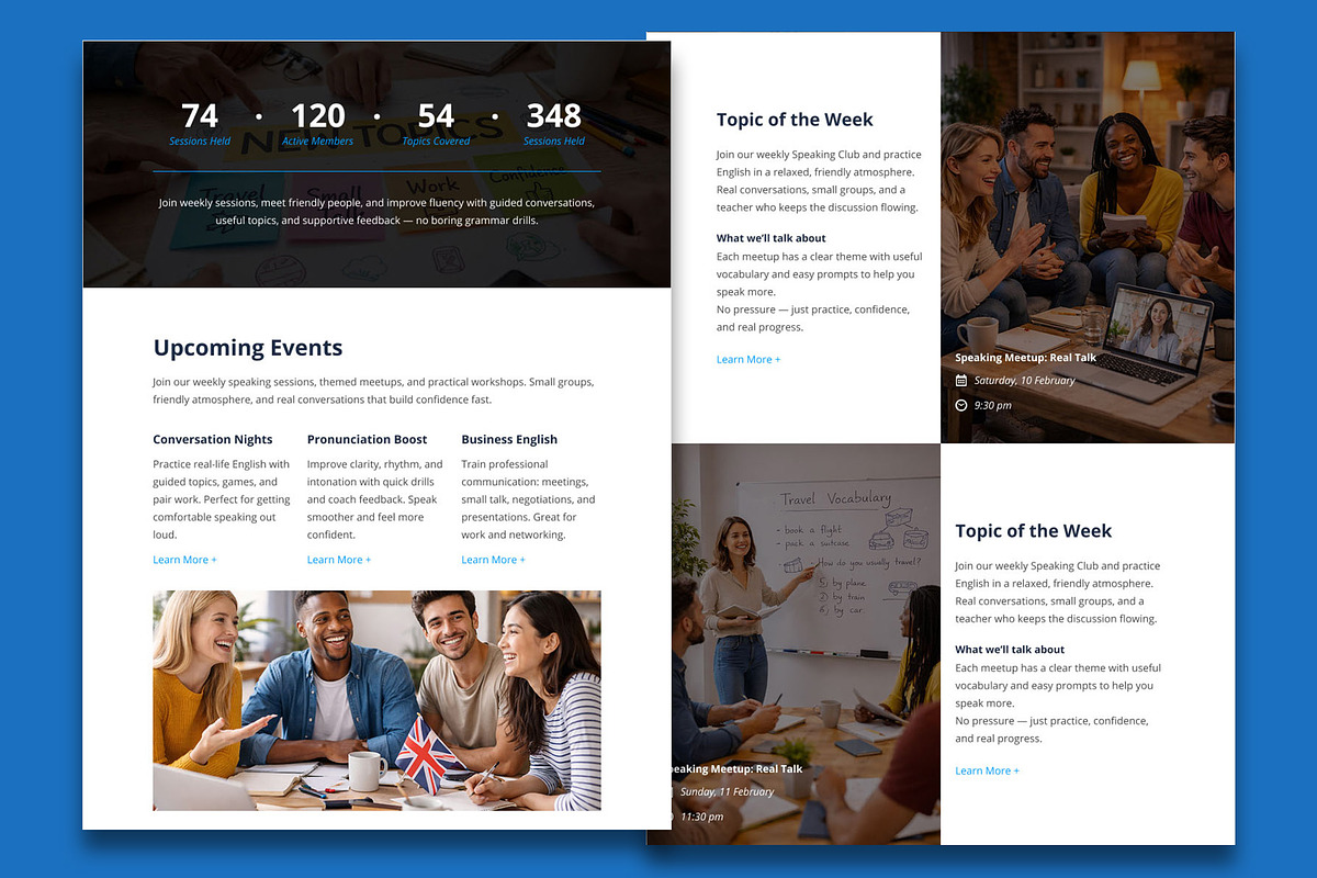 Speaks Email Template + Builder, an Email Template by WEB4PRO (Photo 3 of 4)