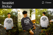 Sweartshirt Mockup, a Shirt Mockup by Simetrica Labs (Thumbnail 1 of 3)