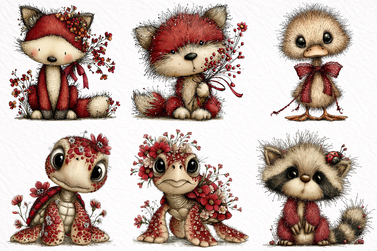 Whimsical Summer Baby Animals Clipar, an Illustration by DreamArtGraphic (Photo 2 of 7)
