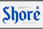 CS Shore – Gothic Font, a Blackletter Font by Craft Supply Co. (Thumbnail 1 of 8)