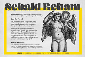 Hans Sebald Beham Procreate Kit, a Brush Add-On by Digi Life
