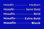 Mosafin Sans Serif Font Family, a Sans Serif Font by Yukita Creative (Thumbnail 2 of 12)