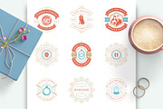 18 Wedding Logos and Badges, a Branding & Logo Template by Vasya Kobelev (Thumbnail 5 of 15)