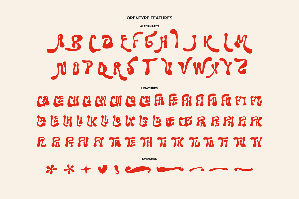 Meltypie - Retro Groovy Melted Font, a Sans Serif Font by agnyhasyastudio (Photo 16 of 18)