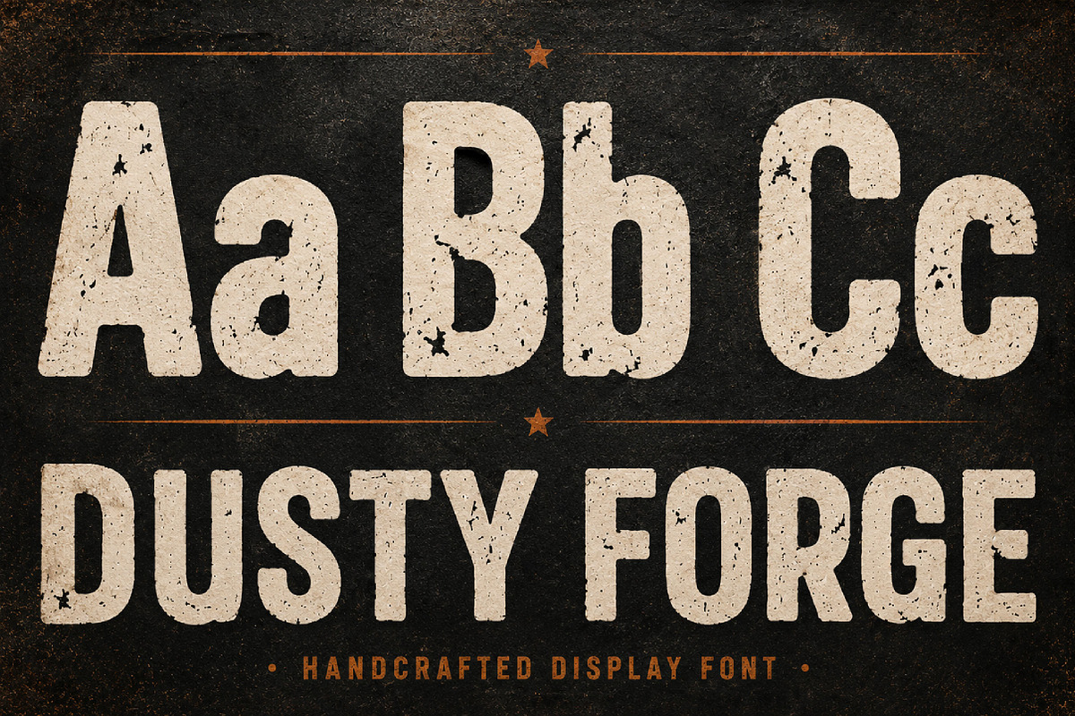 Dusty Forge, a Slab Serif Font by Wow Magic (Photo 3 of 6)