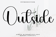 Outside, a Handwritten Font by InermediaSTUDIO (Thumbnail 1 of 8)