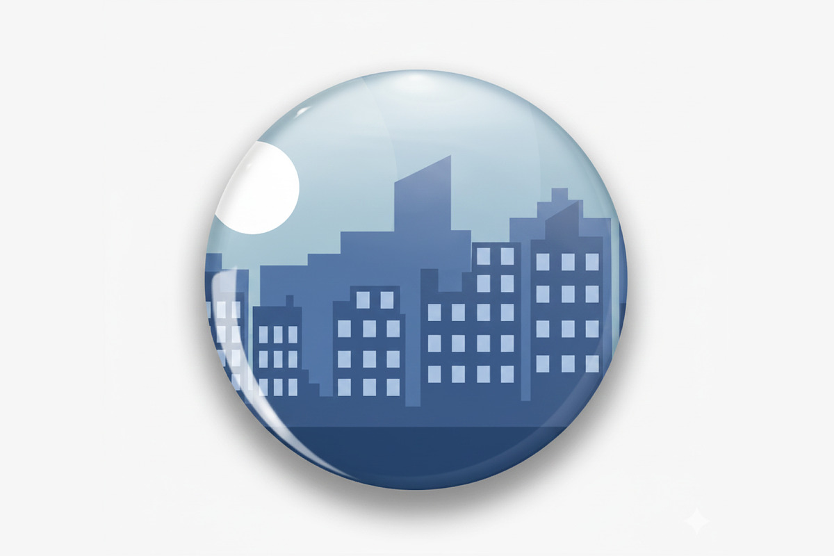 cityscape at night landscape vector, a Decorative Illustration by zyxroun shop (Photo 2 of 3)