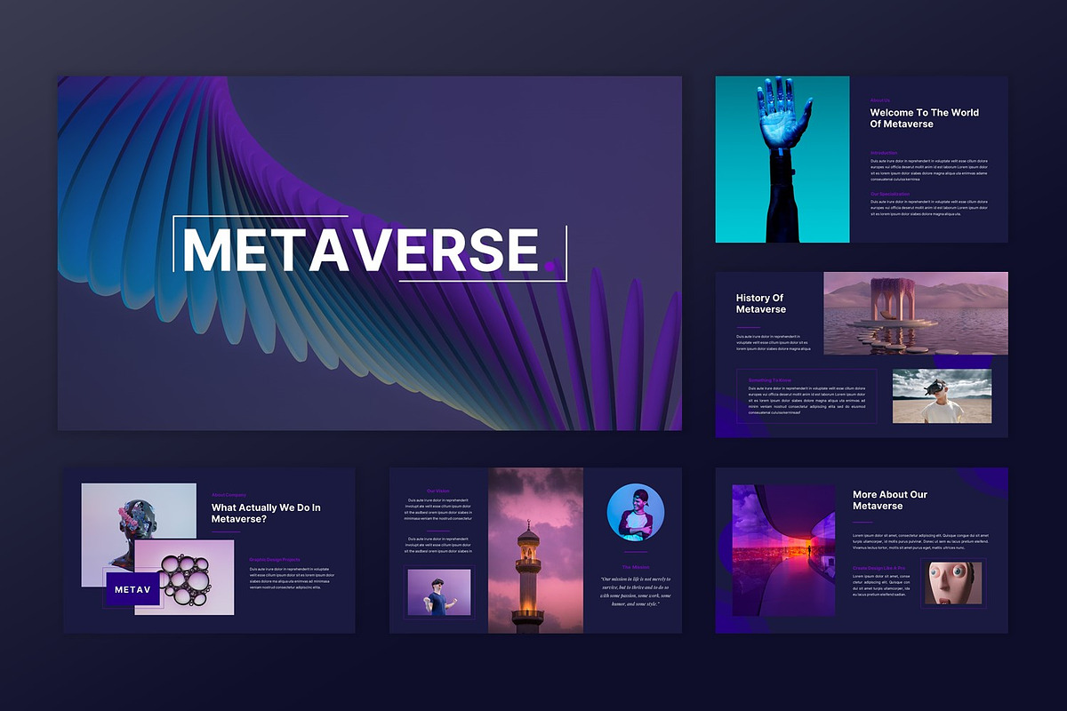 Metaverse & Virtual Reality Keynote, a Presentation Template by BumbleGraph Studio (Photo 2 of 5)