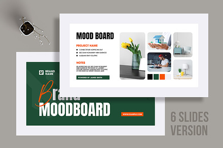Minimalist Brand Mood Board Template, an UI Kit Template by MightyDesign