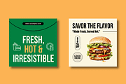 Restaurant Food Social Media Post, a Social Media Template by MightyDesign (Thumbnail 5 of 8)