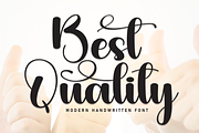 Best Quality | Script Font, a Handwritten Font by Scratchones (Thumbnail 1 of 9)