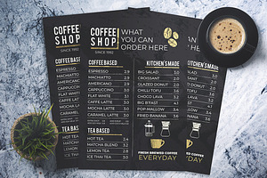 Coffee Shop Menu